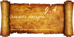 Jakabfi Adrienn névjegykártya