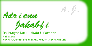 adrienn jakabfi business card